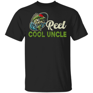 Reel Cool Uncle Cool Fishing Dad Father Day Fisher T-Shirt - Macnystore