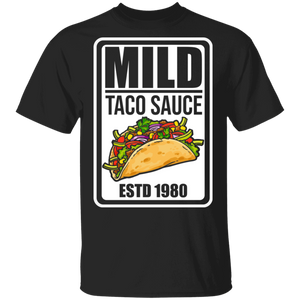 Halloween Taco Lover Shirt Mild Taco Sauce ESTD 1980 Funny Halloween Condiment Taco Lover Gifts Halloween T-Shirt - Macnystore