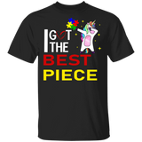 I Got The Best Piece Autism Awareness Dabbing Unicorn Gifts T-Shirt - Macnystore