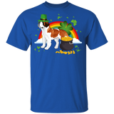 Leprechaun St. Bernard Dog Lover St Patrick's Day Gifts Youth T-Shirt - Macnystore