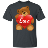 Love Bear Hugging Heart Bear Wild Animal Lover Husband Wife Fiance Fiancee Boyfriend Girlfriend Mom Dad Grandma Aunt Couple Valentine T-Shirt - Macnystore