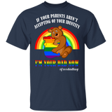 LGBT Pride Free Dad Hugs Awesome Bear I'm Your Dad Now Cool Bear T-Shirt - Macnystore