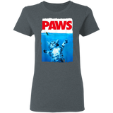 Paws Cat and Mouse Top Funny Cat Paws Ladies T-Shirt - Macnystore