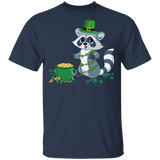 Leprechaun Raccoon Funny Shamrock Raccoon Lover Irish St Patrick's Day Gifts T-Shirt - Macnystore