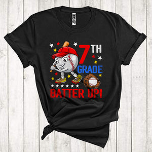 MacnyStore - 7th Grade Batter Baseball Cute Ball Kids Sport Player Lover Back To School T-Shirt