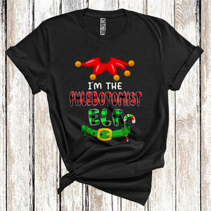 MacnyStore - Funny I'm The Phlebotomist, Elf Costumes, Christmas Family T-Shirt