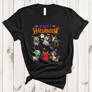 MacnyStore - Happy Halloween Funny Horror Zombie Mummy Witch Goat Collection Farmer Farm T-Shirt