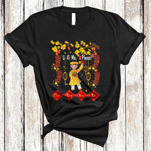 MacnyStore - Li Xi Me Please, Adorable Vietnamese Lunar New Year 2024, Traditional Girl Vietnamese Family T-Shirt