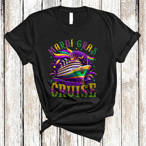 MacnyStore - Mardi Gras Cruise, Joyful Mardi Gras Cruise Ship Boating, Matching Family Parades Group T-Shirt