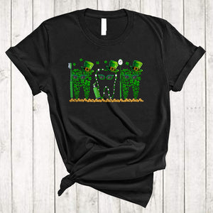 MacnyStore - Teeth Sunglasses Shamrock, Amazing St. Patrick's Day Irish Lucky, Assistant Dental Dentist Group T-Shirt